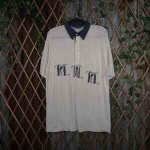 Large - Vintage Van Heusen essential thin golf 1980s polo